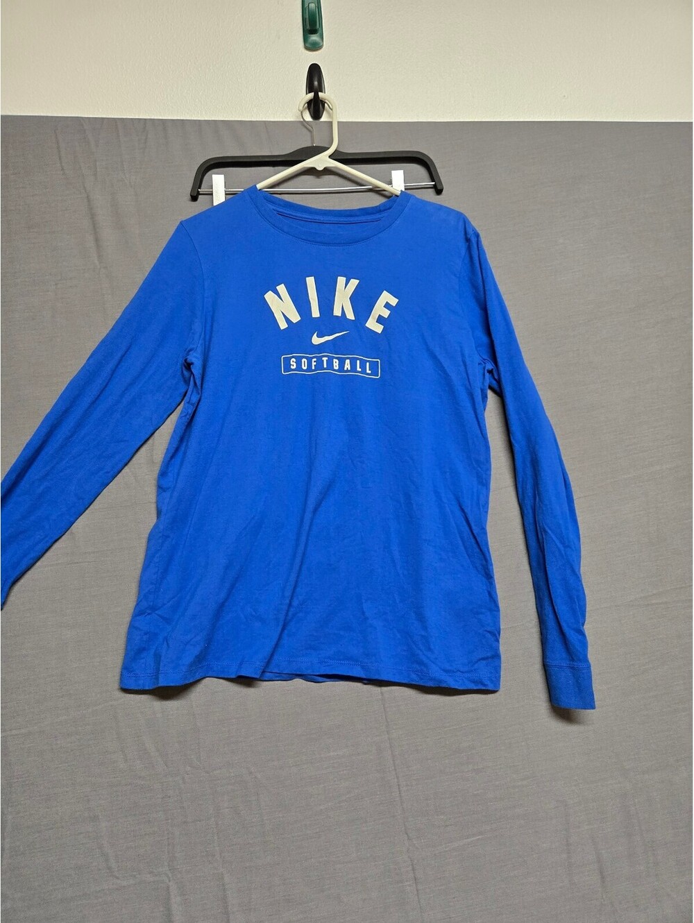 Nike Softball Blue Long Sleeve Shirt Women Large